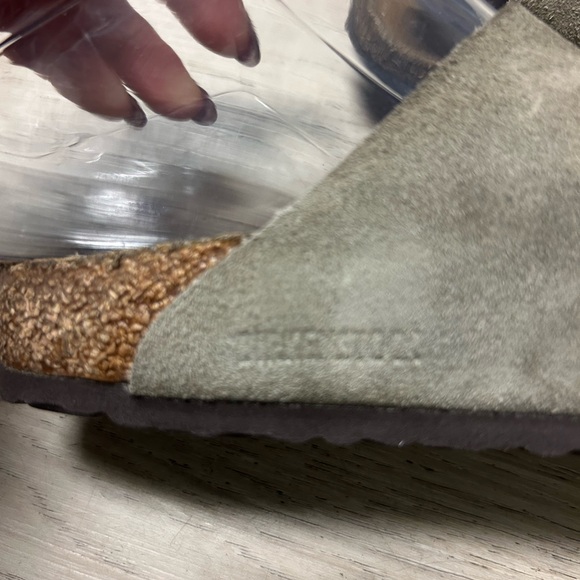 Birkenstock Sandals Arizona Kids EU 31/US 13 Soft Footbed Taupe Suede 2 Strap - Picture 5 of 13